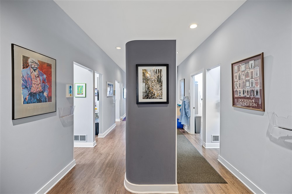 Elegant and modern interior of Princeton Prosthodontics And Dental Implants office in Princeton, NJ, showcasing a comfortable and welcoming environment.